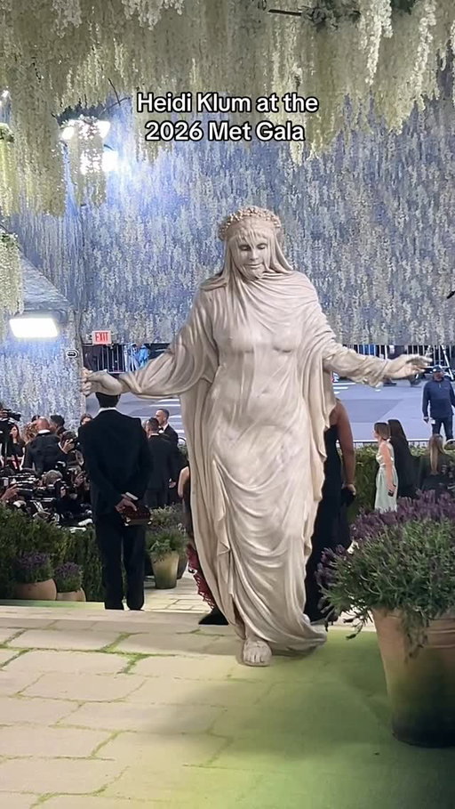 If anyone deserves a statue for their commitment to themes, it’s Heidi Klum 🙂‍↕️. She’s stepping out in stone for the 2026 Met Gala. 

Video: Hypebeast
