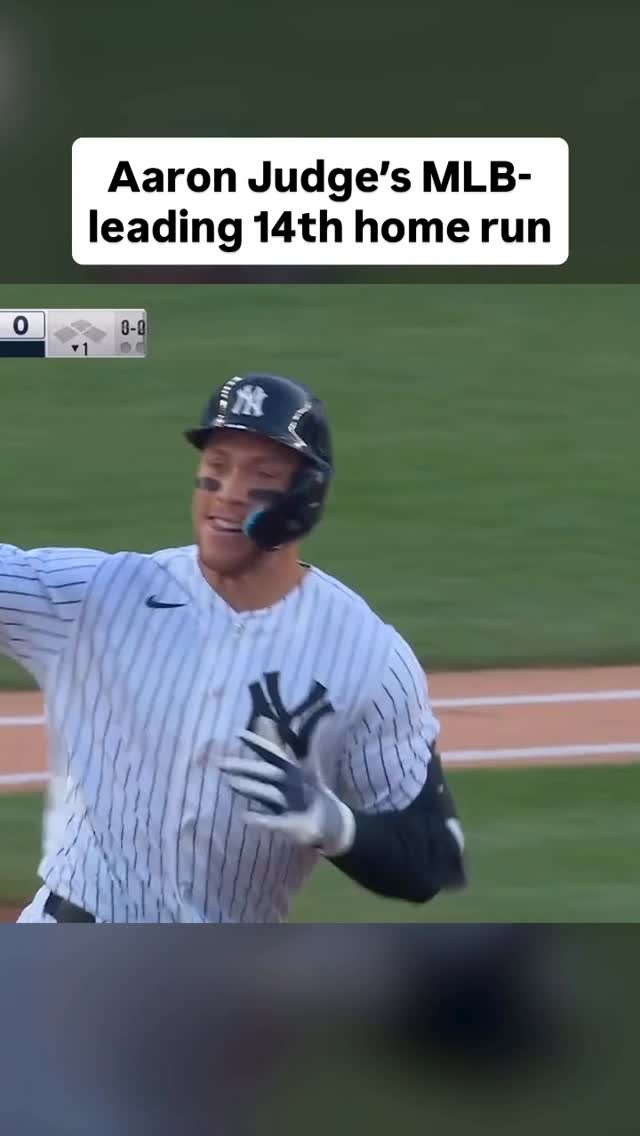 Michael Kay used John Sterling’s Aaron Judge home run call for the captain’s MLB-leading 14th homer of the season 💙