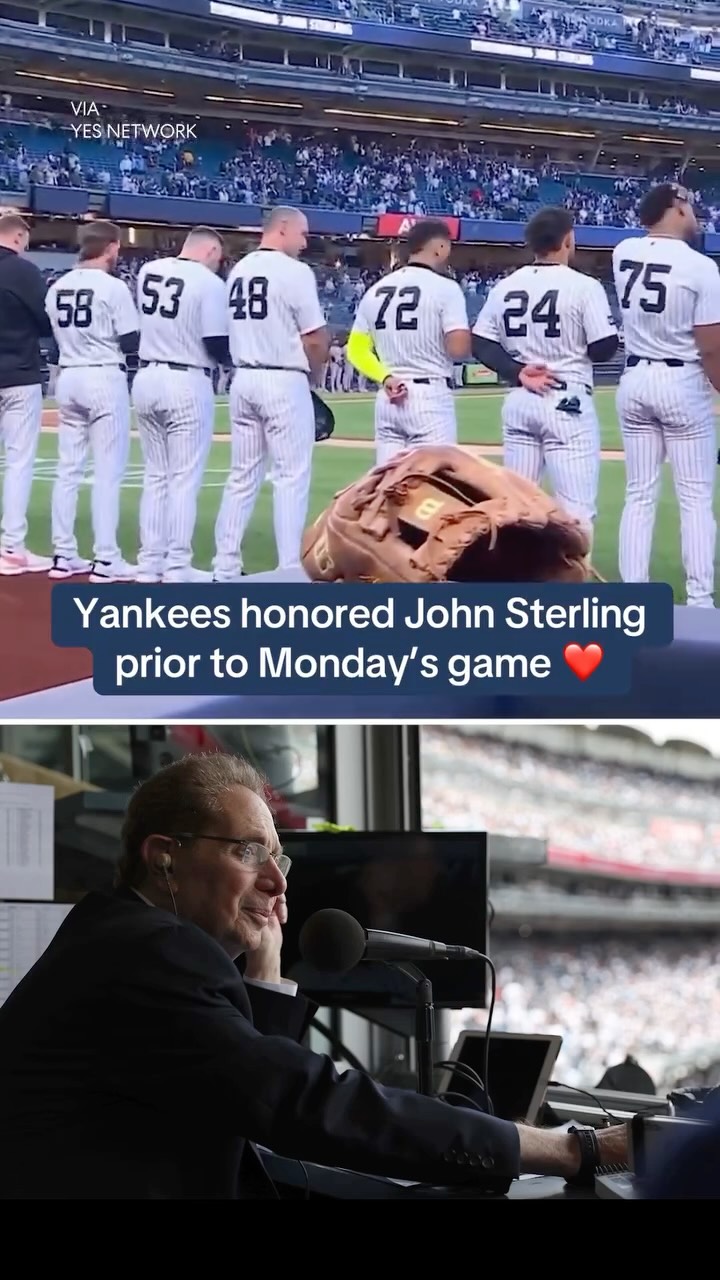 The New York Yankees honored their longtime radio voice John Sterling, who passed away at age 87.