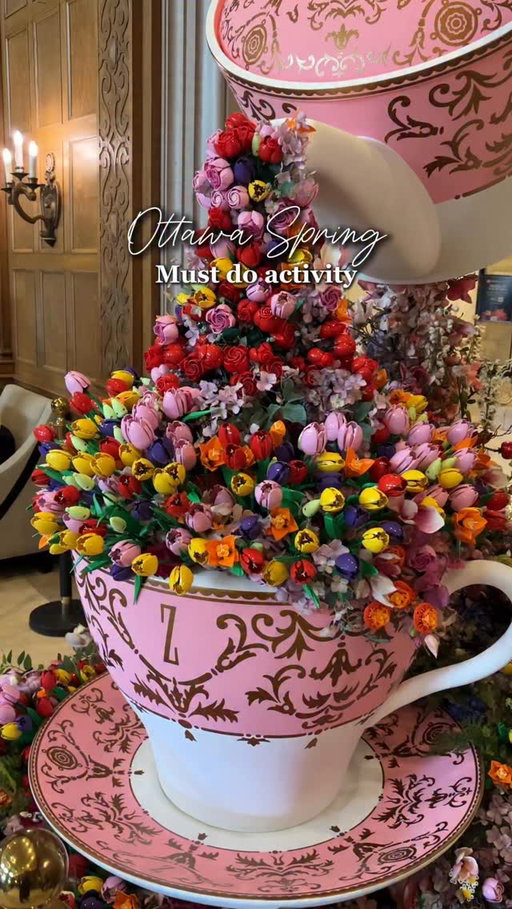 @legocanada is making Spring in Ottawa so special 🌷🌟🫖 For the month of May, the LEGO Group has set up an incredible installation made of 30,000 LEGO® bricks at the @fairmontlaurier 💐

And when you go for weekend Afternoon Tea at Zoe’s Restaurant this month, you get a LEGO® Botanicals tulip make and take to build before your meal — it was the perfect cherry on top to our experience! 

Everyone needs to check this out 🌷

#LEGOBotanicals #Ottawa