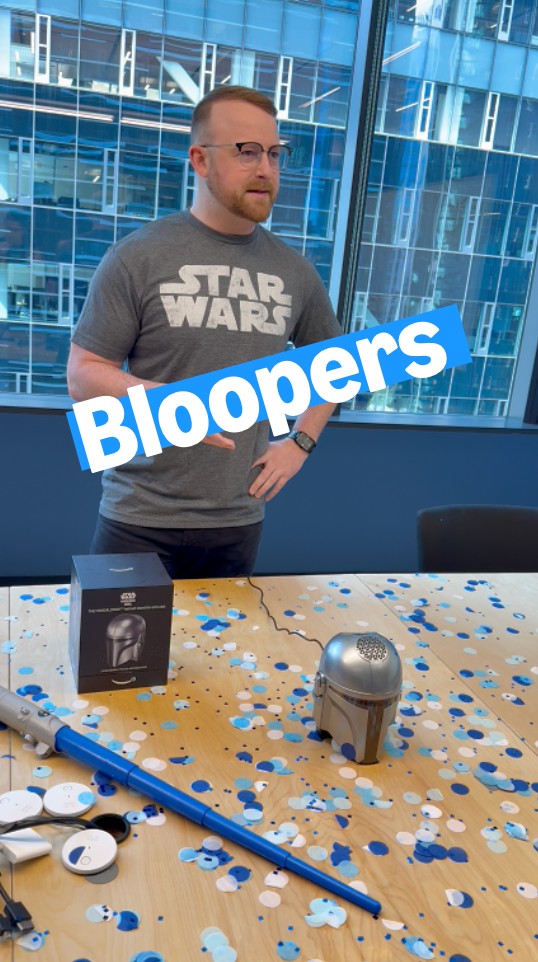 POV: The social media team is asked to create a video to promote the new Echo Dot x Star Wars collectible, limited edition stands.