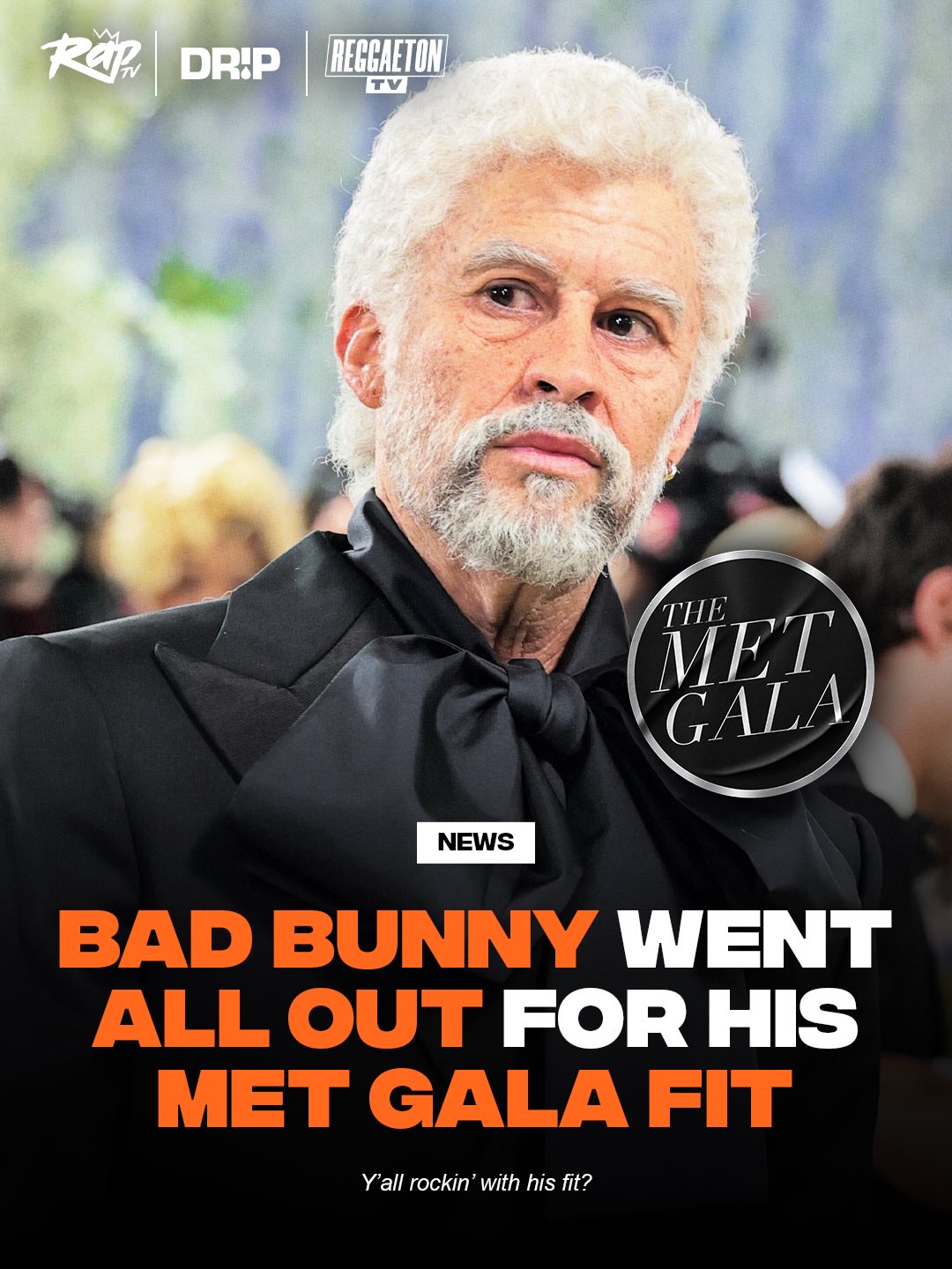 #BadBunny’s outfit for The Met Gala looks insane‼️🤯

Y’all rockin’ with Benito’s fit⁉️🤔