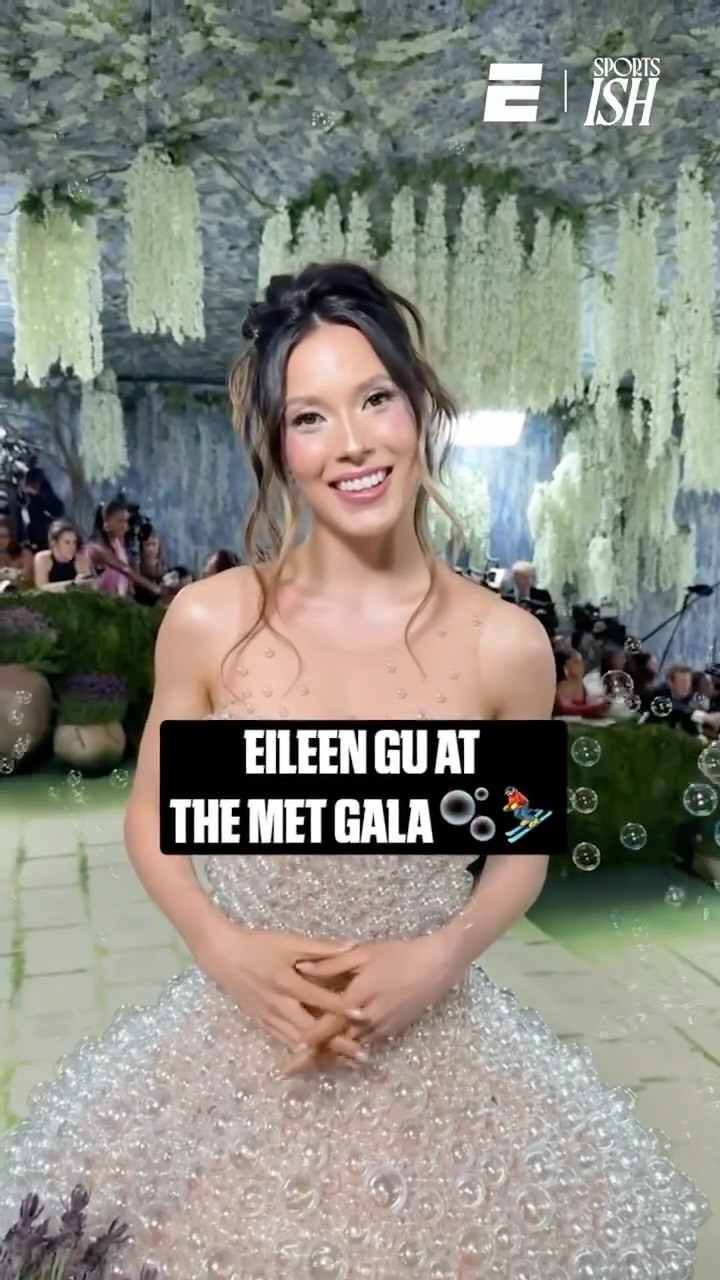 The story behind Eileen Gu’s bubble dress at the Met Gala 🫧