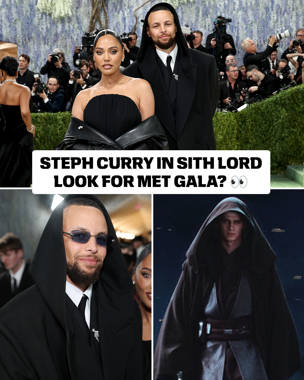 Steph Curry at the Met Gala on May the 4th 🤩
