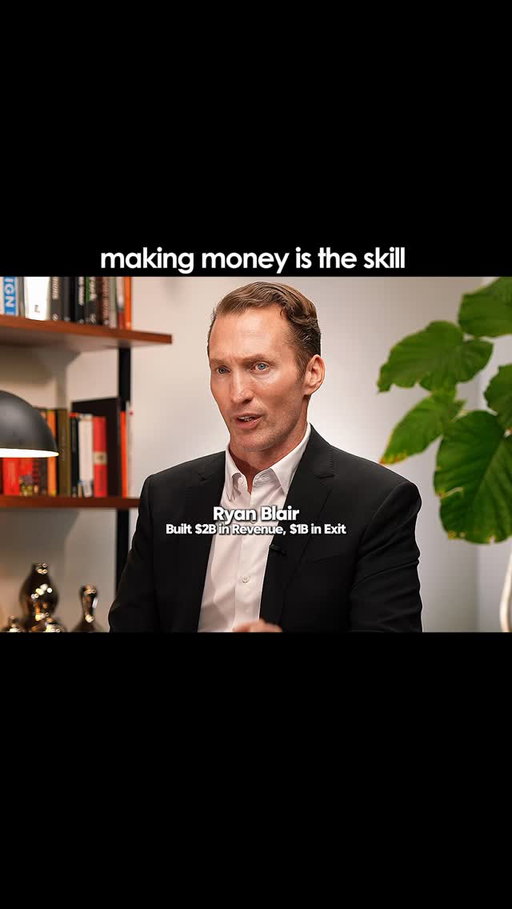 Making money and keeping money are two different sports.

Most people learn one and assume the other will follow. It doesn’t. Earning, saving, and investing each demand a distinct skill set, and skipping any of them turns money into an emotional rollercoaster rather than a tool. Ryan learned this the hard way after building and exiting multiple companies. The discipline you build before you need it is the discipline that protects you when it counts.

Be proactive with money so you don’t have to be reactive with it.

Save this for a daily reminder
