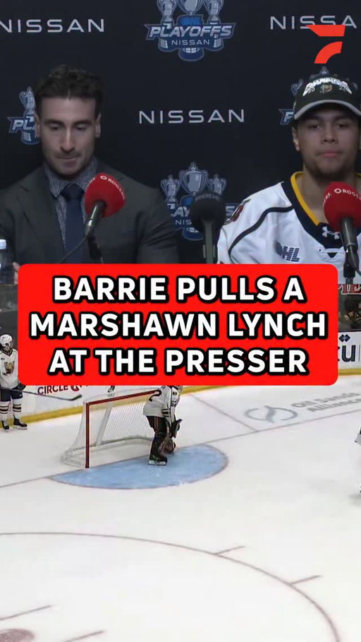 Did the Barrie Colts just aura farm at a press conference?

#ohl