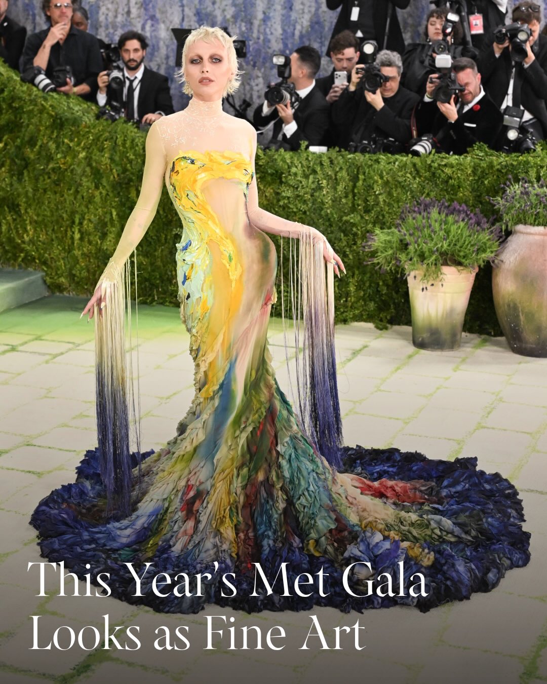 The 2026 #MetGala celebrated the @metmuseum’s spring exhibition, “Costume Art,” with a coinciding “Fashion is Art” dress code, proving that the two are intrinsically intertwined. As guests arrived on the red carpet, our editors matched some of the looks from the evening with the famous works of art they evoke.

Photography @bucknerphoto, @gettyimages, @mlcoppola, @dimitrioskphoto, @iamjmccarthy, @angelaweissphoto and Klaus-Dieter Heirler