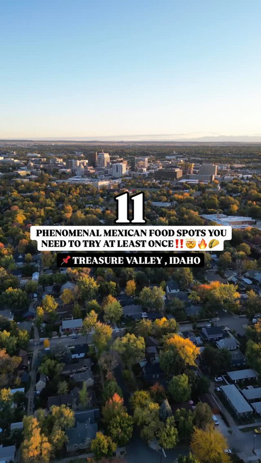 Forget Idaho Potatoes 🥔. . . The real hidden gem of the Treasure Valley - 11 Phenomenal Mexican Food Spots You Need To Try At Least Once ‼️🤯🌮👌🏻🔥
.
🎉 Cinco De Mayo gives you the perfect excuse! 
.
🔖Save for the next time you are craving fabulous food and need to know where to go! 
.
➡️ Send to a friend, family member, your favorite foodie who would love to check these out with you - bc we know you aren’t hitting 11 on your own! 👀 
.
👋🏻Hi, I’m McKenzie — an avid food and adventure traveler based in Boise, Idaho who loves to share bucket-list itineraries, hidden gems, unique stays & adventure getaways. ✅ Follow @mckenzieinmotion for more! 
.
🔥Boise is bringing the heat and the spots are serving up flavor, culture, and straight up session worthy bites! 
.
🌮 @garibaldis.gc - a local favorite for a reason. Authentic, no-frills, impact with bold, traditional flavors that hit every time.
.
🍹 @mesatacos - Elevated vibes, killer tacos, and tequila list that does not miss. Perfect for a full on Cinco celebration.
.
🎊 @thefunkytaco - creative, funky, and anything but ordinary. This is where tacos get a fun modern twist.
.
🫶🏻 @rosagardencity - chick, vibrant, and full of flavor. Come for the aesthetic stay for the unforgettable bites and margaritas.
.
✨ @amano_caldwell - Refined, authentic, and absolutely delicious. Every dish feels intentional and beautifully crafted.
.
🌮 @birriaelsemaforo - If you know, you KNOW! Rich, juicy barrier that will have you dipping every last bite.
.
🌿 @coadejimaboise - Fresh, flavorful, and rooted in tradition with a modern touch. This one always delivers!
.
💃🏻 @madre_boutique_taqueria - Bold, soulful and full of personality, just like the dishes coming out of the kitchen.
.
🌯 @enriqueskuna - Classic comfort Mexican food that feels like home. Hearty, satisfying, and always a go to.
.
🍸 @can_cocteleria - Where craft cocktails meat incredible Mexican inspired flavors. This is your night out spot!
.
🥩 Carniceria Coalcoman - Authentic market vibes with some of the BEST STREET TACOS IN TOWN! Simple, fresh, unreal. 
.
🌶️Whether you’re chasing tacos, marga