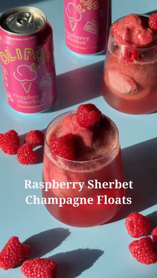Tastes like summer with a hint of bubbly ☀️ @bevsbybeverly 

Sherbet Champagne Floats

🥤OLIPOP Raspberry Sherbet
🍧 Raspberry Sorbet
🥂 Champagne or Prosecco
✨Raspberries for garnish