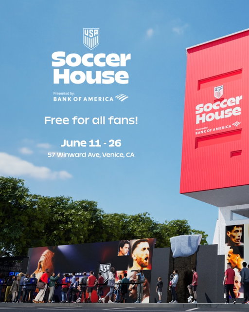 🏠 The ultimate destination for soccer fans this summer. Join the celebration at Soccer House, presented by @bankofamerica — open to fans at no cost. Get all the details at the link in our bio! ⚽️