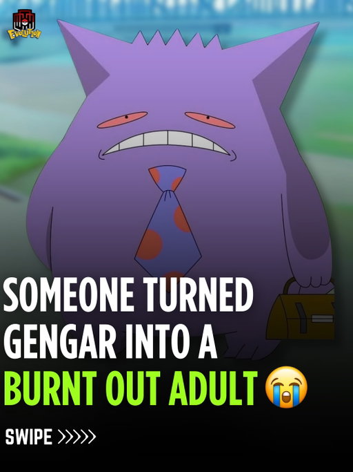 These artworks by @moromi_gengar show Gengar doing everyday life, and somehow it feels way too real. Slumped on the train, eating a quiet meal, hitting the gym like tomorrow will be different. 

Which one is you today? #pokemon #pokemoncards #pokemontcg