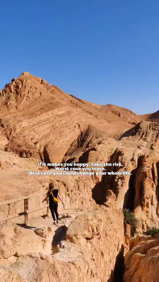 Take my advice as your big sis: 
Don't hesitate if you want to explore the world! 🌍 

Life is too short to stay in your comfort zone.  Growth is about giving up
what's easy for
what's worth it. 

And that's where the magic happens! 

📌 SAVE this post & FOLLOW @f.a.q.backpackers for more travel inspiration ✨️