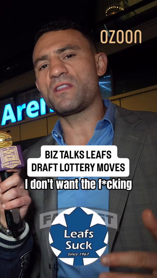 @biznasty doesn’t want any leafy negativity 😤 

With a chance to retool, how lucky will the Leafs get? Let us know your thoughts 👇 

@fanfirstleafs game day powered by Ozoon Canada. 

#mapleleafs #torontomapleleafs #nhldraftlottery #nhl #hockeyfans