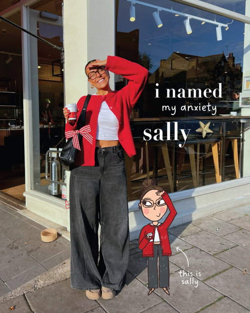 sally & her anxious friends💌 because we’re all in this together !!! i am BLOWN away with all the love sally has received🥹 thank you thank you!!!! lots & lots of you commented the name that you’ve called your anxiety so i picked a few and drew them into little characters🧚🏼🌻 so now our sally’s can be friends YEYYY !!!🎨🫶🏻

mental health is something i care so so much about and my goal this year is to normalise talking about it, raise awareness of our noggin struggles & make fellow anxy brains feel less alone🧠 so the fact little sally has resonated with so many of you MEANS THE ABSOLUTE WORLD⭐️🌻💓🌷💌🧚🏼🧠

people have been tagging me in their own sally sketches and it makes me so so happy that others can share this noggin tip🌷 befriending sally was truly the most helpful think i ever did !!! 

so here’s to normalising talking about how we feel💌 & accepting that sally will be with me wherever i go💌😗

#anxiety #mentalhealth #illustration #mindset #minime