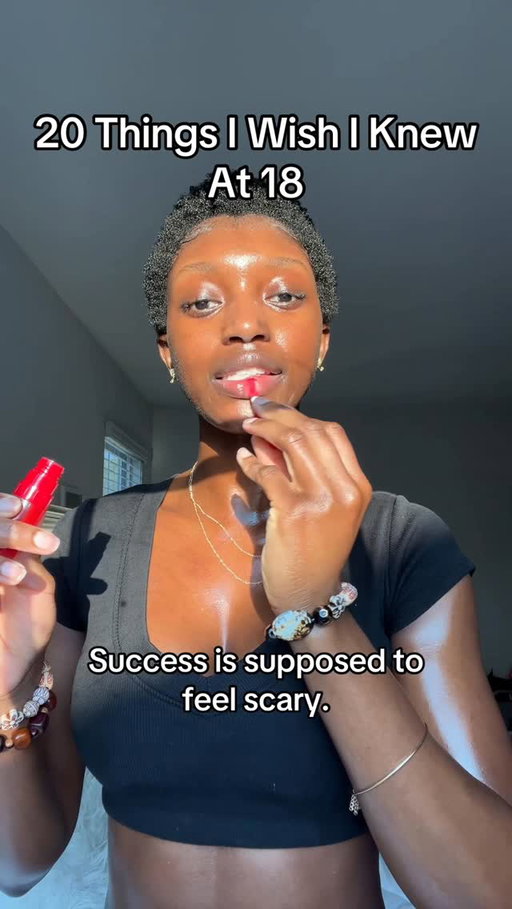 I’m 27 now, and if I could go back and grab 18 year old me by the shoulders, these are the leasons I would give to her. Which of these hits the hardest for you? #advice #lifelessons #LifeAdvice

Comment “LINK” and I’ll send you everything I used to get this glow 🥰💖
Products used:
@clarinsusa dry touch sunscreen spf50
@nyxcosmetics the Simpsons 2 in 1 brow and hair styler
@tirtir_global glossy coating mist
@amika whipped body butter and body oil 
Clarins lip oil in shade “iconic red”
@mixbarbeauty vanilla bourbon hair and body mist 
Necklace from @lovisajewellery