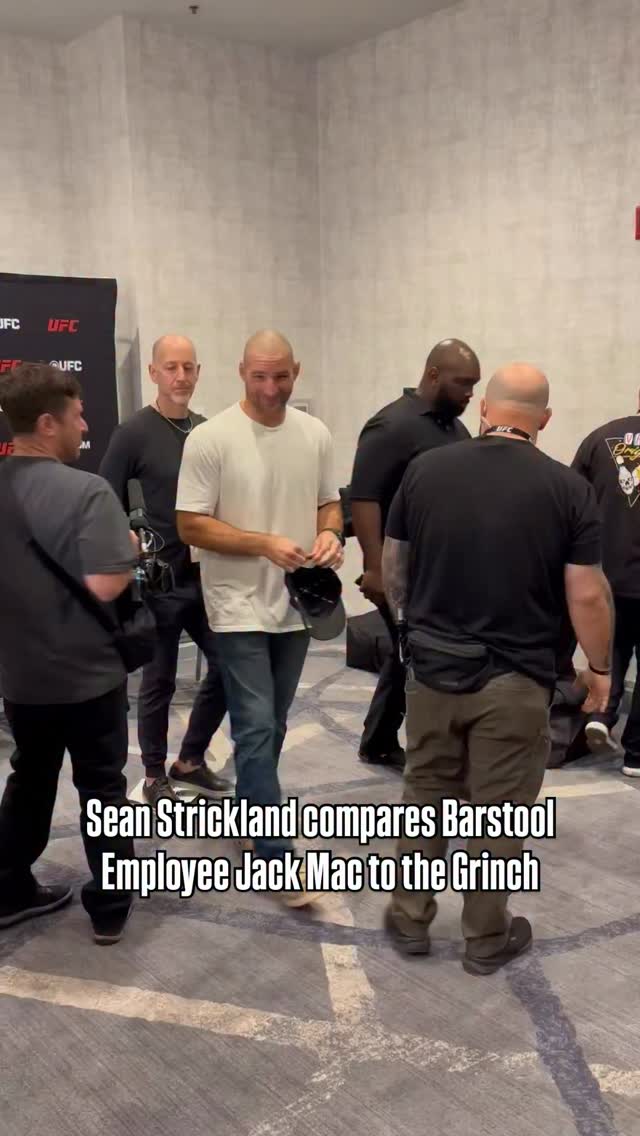Sean Strickland came with jokes for Barstool