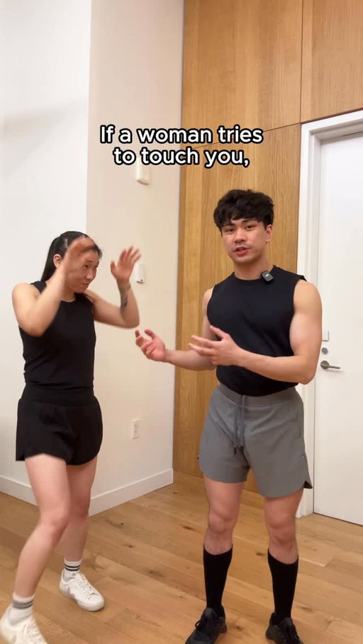 Stop women from touching you #selfdefense