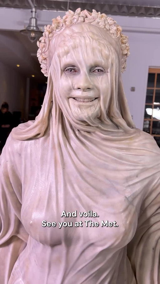 If anyone is going to take a dress code to the limit, it’s Heidi Klum. Watch as the queen of costumes took us behind the scenes of her Met Gala look.