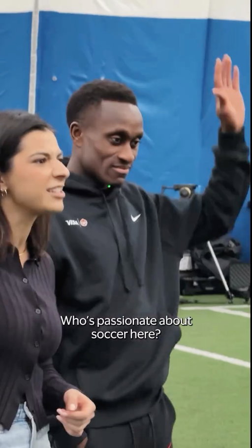 Thank you @richielaryea for joining our Visa Play & Stay event and helping us to inspire young girls to stay in soccer. Learn more about the Visa Play & Stay program via the link in bio.
