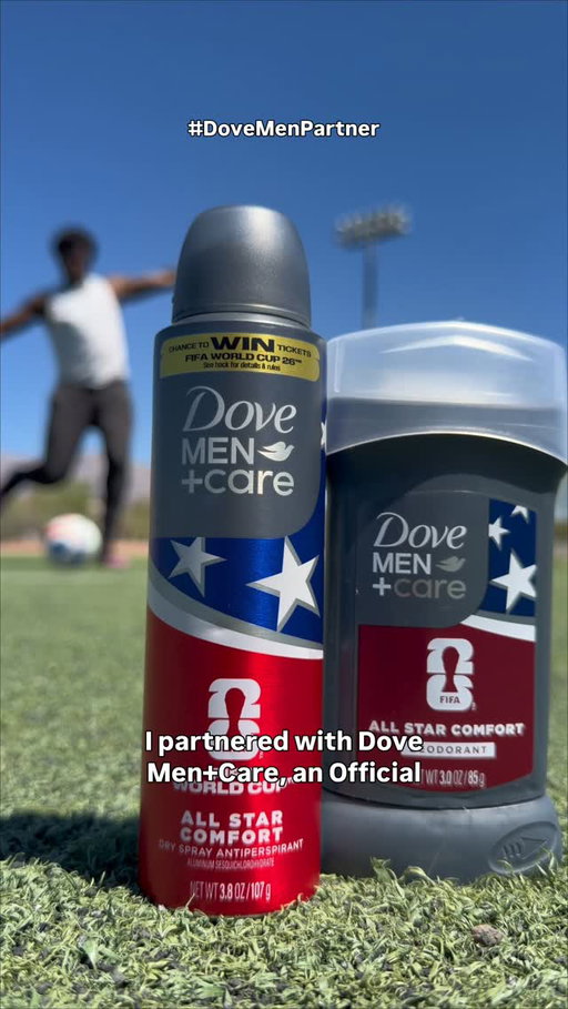 Get a chance to win FIFA World Cup 2026™ tickets with @dovemencare and check out their FIFA Limited Edition deodorants on rollback at Walmart for a limited time only! @fifaworldcup #FifaWorldCup26 #WeAre26

NO PRCHS NCSRY. Void where prohibited. US+DC, 18+. Ends 7/19/26. Entry dates/steps, prizes, #of winners, Rules: UnileverWorldCup26.com. This giveaway is in no way sponsored endorsed, administered by, or associated with Instagram. By entering, entrants release Instagram of any liability in connection with the giveaway and agree to Instagram’s terms of use Sponsor: Conopco. Inc. dba Unilever