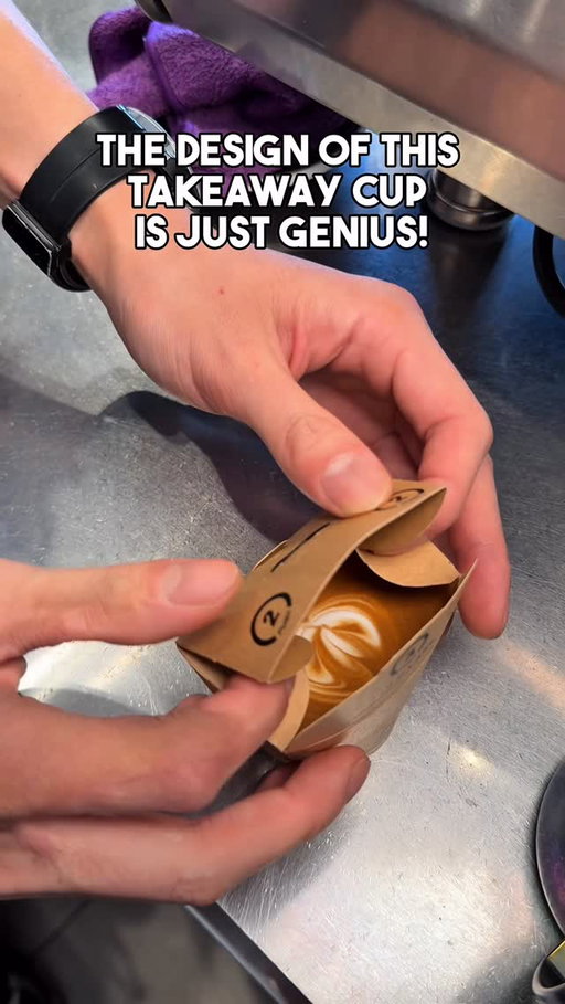 Amazing design of #takeawaycup #coffeecup by @thegoodcup_official and it being one piece instead of two! Genius!! I had to test it at @algorithmsydney beautiful coffee! #sustainable #recycle #ecofriendly