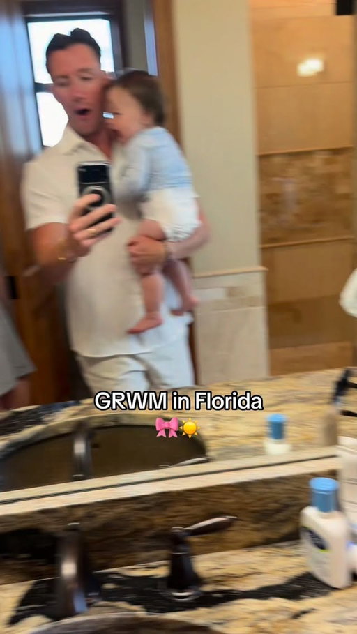 Breezy F Baby and the F is for where the F is your sunscreen dad 😅