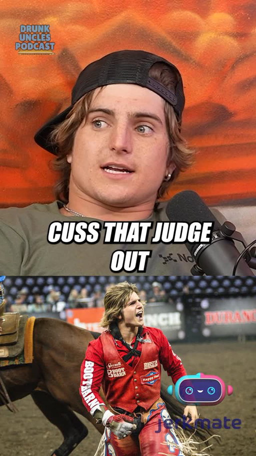 @rocker_steiner cussed out a judge😳 @uncle_lazer Ep 113 presented by @jerkmate it’s not a cam site it’s THE cam site 
.
.
.
.
.
#killtony #podcast #comedy #funny #rodeo
