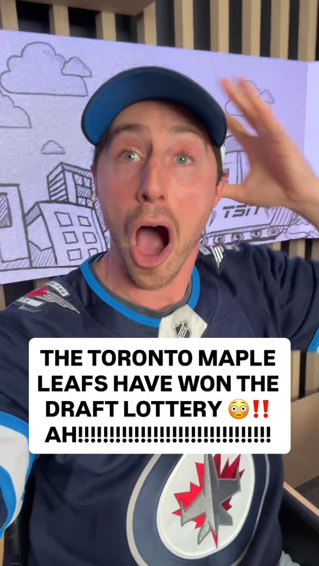 THE TORONTO MAPLE LEAFS HAVE WON THE DRAFT LOTTERY‼️ AHHHHHHHH 😳 @jessepollock22