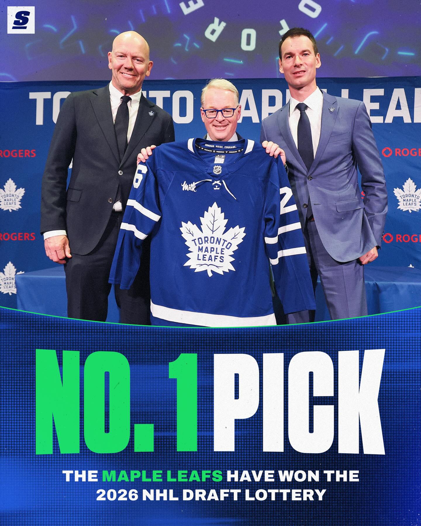 THE TORONTO MAPLE LEAFS WIN THE DRAFT LOTTERY AND WILL PICK NO. 1 IN THE 2026 NHL DRAFT. 🤯🤯🤯