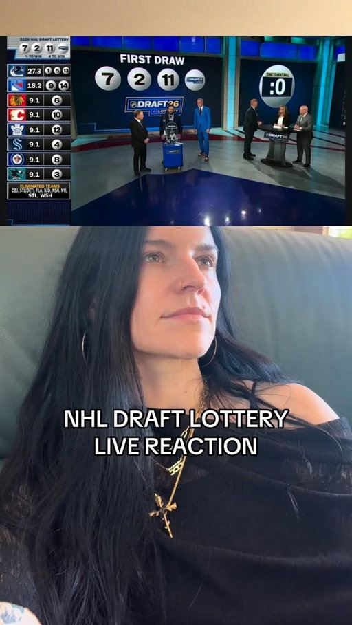 NHL DRAFT LOTTERY LIVE REACTION 😳🤯😱 the Toronto Maple Leafs will pick first overall at the NHL draft this summer!!! 
📸🎥 @espn 
#NHL #hockey #nhldraft #draftlottery #torontomapleleafs