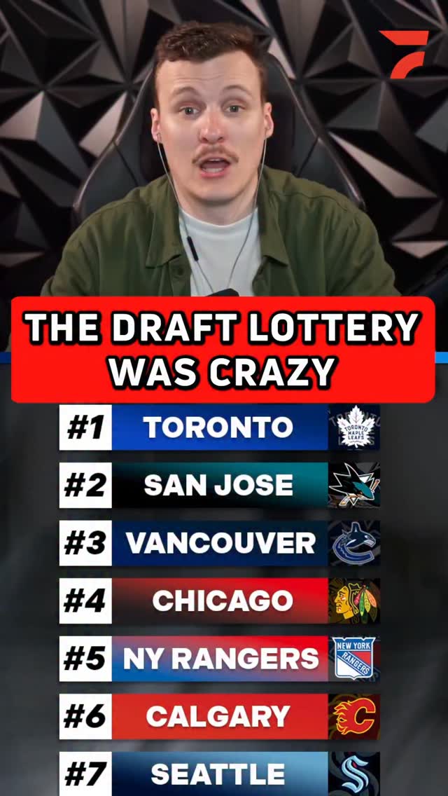 The NHL Draft Lottery is over and it was crazy.

The Toronto Maple Leafs have won the NHL's draft lottery and will draft first overall at the 2026 NHL Draft and the San Jose Sharks move up to draft at the second pick. 

#nhl #nhldraft