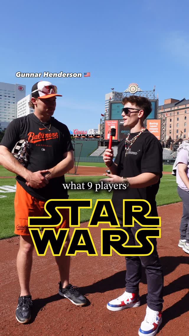 Could this team go 162-0?👀 Which Star Wars characters do you think would be the best at baseball? ⚾️ There’s a lot to think about when you bring force sensitivity into the equation 😈 I’m a huge Star Wars fan and this was sick to ask Gunnar🤣 Hope everyone had great May the 4th 🚀 #starwars #jedi #baseball #mlb #orioles