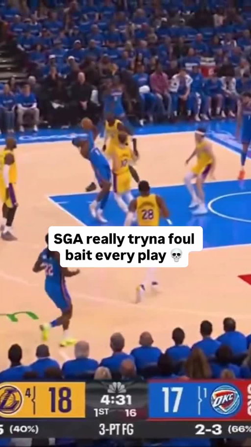 unethical hoops 🤮 #nba #basketball #okcthunder #sga #lakers