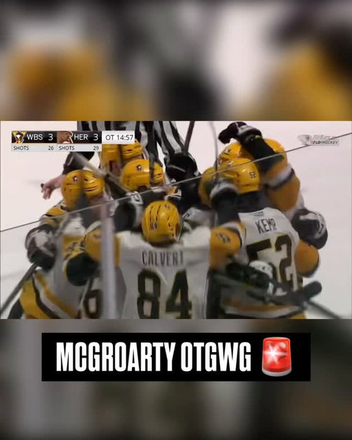 YES IT WENT IN

AN OVERTIME GAME-WINNING GOAL FROM RUTGER MCGROARTY