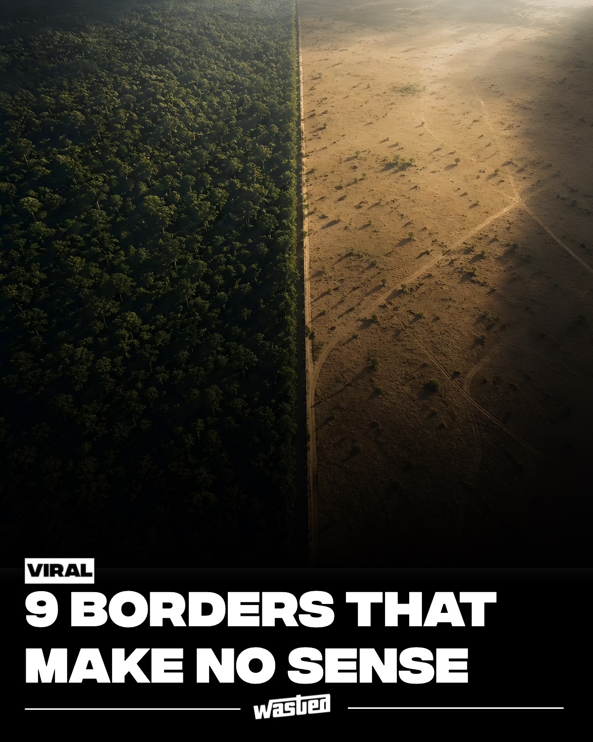 Borders are messier than they look on a map. The border between North and South Korea is the most heavily armed line on Earth, with 2 million troops within 100 kilometers and active landmines stretching across the four-kilometer-wide DMZ. The border between the US and Mexico runs 1,954 miles and is crossed legally 60 million times each year.

The Belgian-Dutch town of Baarle has 30 separate enclaves inside its boundaries. Until 2015, there were 198 enclaves between India and Bangladesh, pockets of one country inside the other inside the other. Spain operates two cities (Ceuta and Melilla) on the African continent. The US and Russia are separated by 2.4 miles at the Diomede Islands but are 21 hours apart due to the international date line.

Everest's summit is technically a border crossing. In Dinxperlo, the line runs through people's kitchens. The Angola-Namibia border partly follows a river that hippos use, and border guards on both sides know them by name.

Borders aren't lines. They're stories.

Sources: CIA World Factbook, US-Mexico Border Patrol, Royal Geographical Society, UN Border Database.
