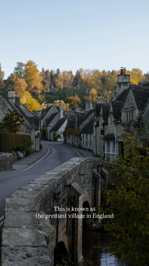 This is known as the prettiest village in England 🌿🦆✨

Castle Combe is famous for its exceptionally well‑preserved Cotswold stone cottages and historic church. It’s frequently used as a film location, which isn’t much of a surprise as it is the perfect quintessentially English village

You can drive, but public transport is also a great option to visit this village! You can get the train from London Paddington to Chippenham and then a bus from Chippenham to Castle Combe 

It’s most magical at sunrise (to avoiding the crowds!) 

📍 Castle Combe, the Cotswolds 

•
•
•
#castlecombe #thecotswolds #spring #visitthecotswolds #uktravel places to visit in England, village to visit in the Cotswolds, things to do in England, best day trips from London
