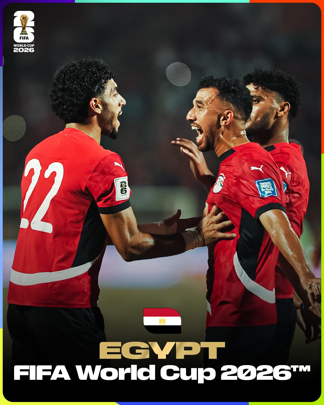 🇪🇬 @egyptnt are ready to make history once again at the FIFA World Cup 2026! 👏

I wish Egypt the best of luck in 🇨🇦🇲🇽🇺🇸 North America. As the first African nation to ever appear in this tournament, your legacy is unmatched and I look forward to seeing your brilliance on display for your passionate fans. 🌍⚽

⚽ 15 June: Belgium v Egypt
⚽ 21 June: New Zealand v Egypt
⚽ 26 June: Egypt v IR Iran

#FootballUnitesTheWorld