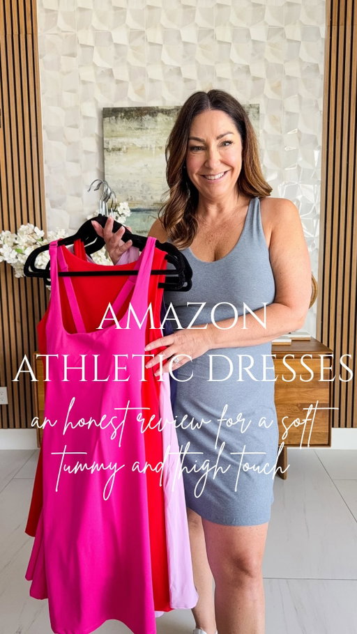 These Amazon athletic dresses are giving ALL the summer energy ☀️ were they all winners? - HECK NO! 🤦🏻‍♀️😳 I’m sharing my honest thoughts on these popular styles and why some were a total miss for my body! 

To shop:
📩 Reply TRM and I’ll send the links to your DMs
🔗 ShopMy — linked in bio under the Instagram tab
🛍️ LTK shop — also linked in bio

#AmazonFashionFinds #AthleisureStyle #Over40Fashion