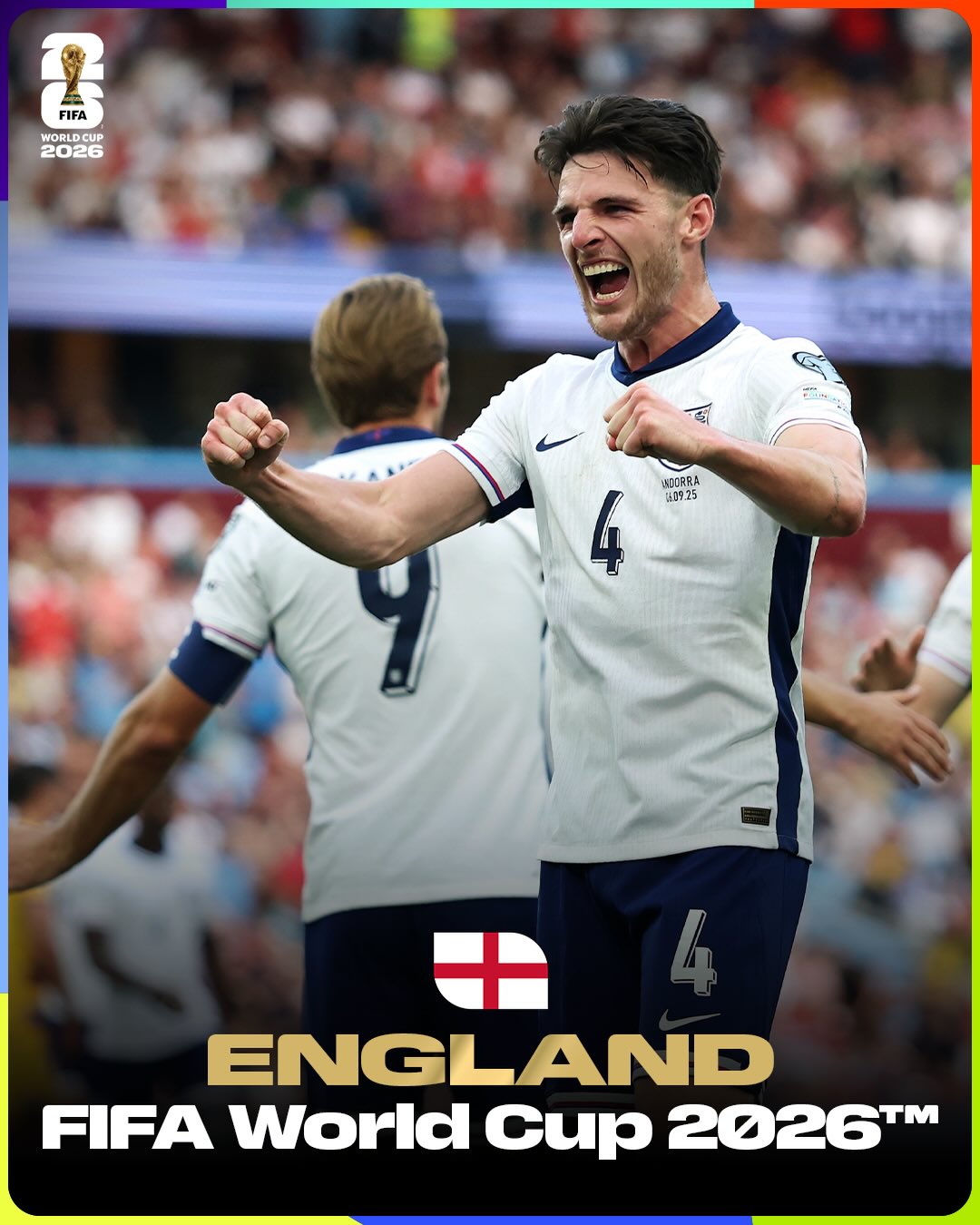 Good luck to @england at the FIFA World Cup 2026 🇨🇦🇲🇽🇺🇸!

The Three Lions carry a proud legacy as former champions. I look forward to seeing your squad’s world-class quality on the pitch as you strive to reach the summit once again in North America. 🌍⚽

⚽ 17 June: England v Croatia
⚽ 23 June: England v Ghana
⚽ 27 June: Panama v England

#FootballUnitesTheWorld