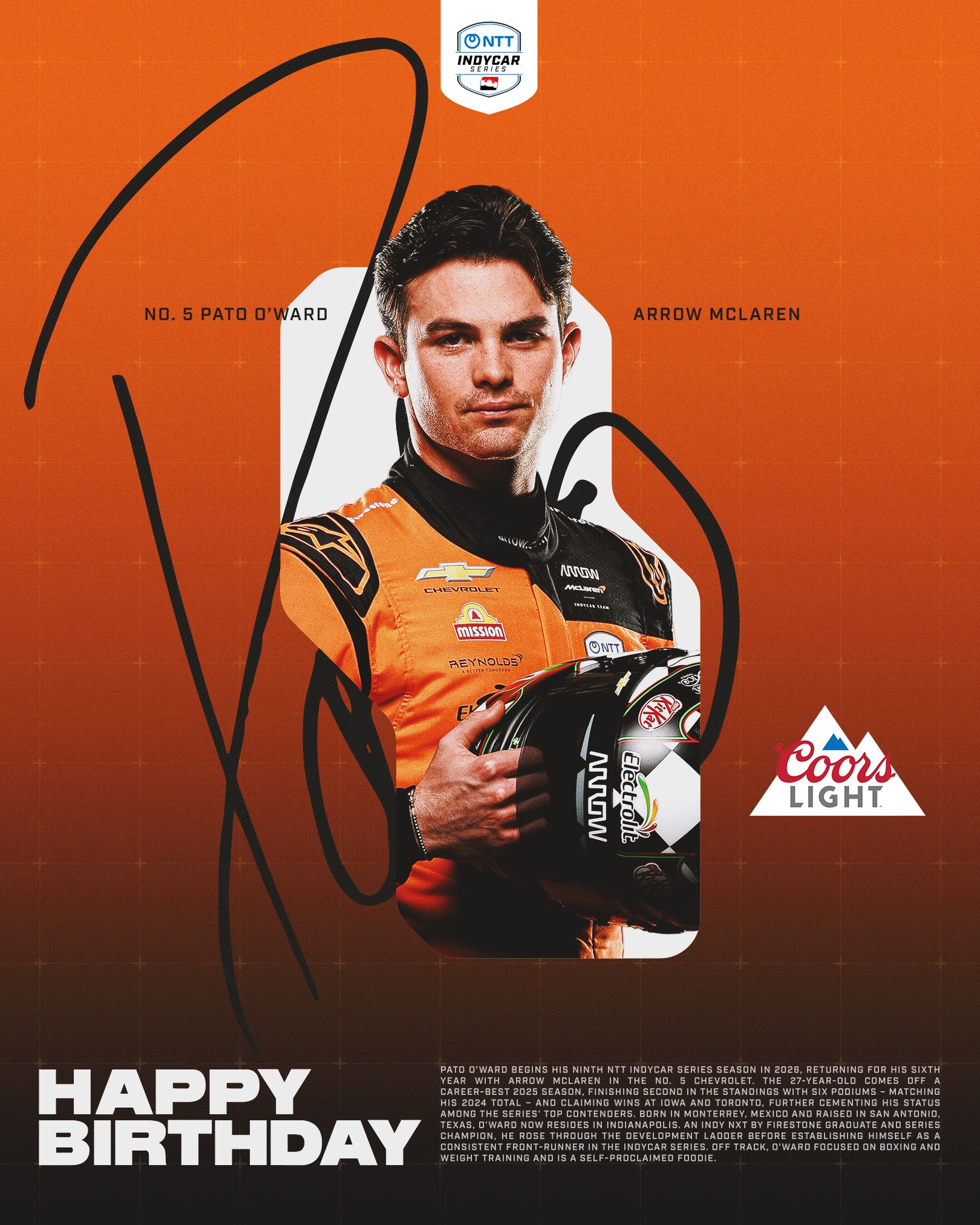 Happy birthday, Pato O’Ward 🎉