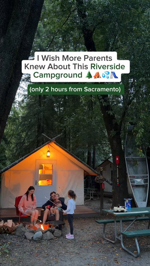 ✨ I wish more parents knew about River Bend Resort @riverbendresort just 2-2,5 hours from Sacramento (near San Francisco) 🌲⛺️💦

Tucked in the Redwoods right along the Russian River, this family-friendly campground feels like a little slice of magic ✨

You can stay in cabins, RVs, tents, or even VW buses 🚐 and spend your days floating the river, playing in the forest, and actually slowing down 🏕️💚

And for kids? It’s basically a dream come true:
🎨 Crafts & activities
🐐 Petting zoo
🛝 3 playgrounds
🎬 Outdoor movie theater + FREE popcorn
🚜 Hayrides
🔎 Scavenger hunts
🐦 Bird watching and more

It’s one of those places you find once… and end up coming back to every year 💚

Would you stay here with your kids? 👇

💬 Comment “River” for the booking link 

You can find this campground and many more on @hipcamp.

@hipcamp #hipcampambassador #hipcamp