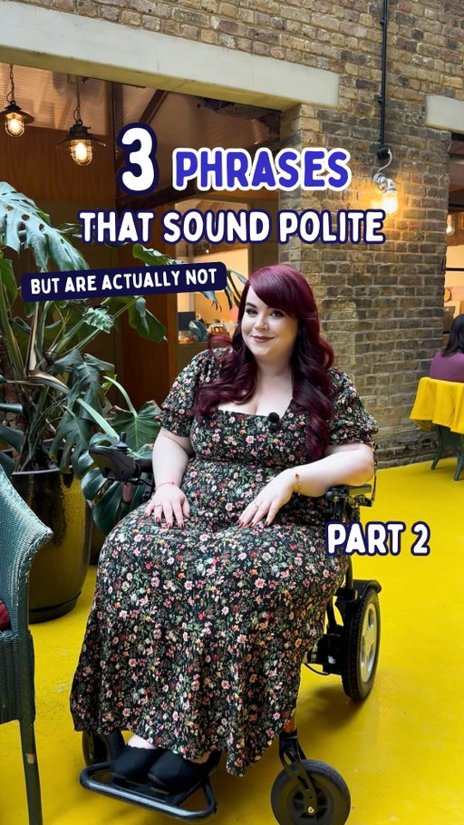 There are a few things people say to me as a Disabled person that are usually meant kindly... but don’t always come across that way 🤷‍♀️♿️

“You’re so inspiring” 😬
“Well, everything happens for a reason” 🤨
“It must be nice to get extra help” 🙄

Most of the time, these comments come from a good place. But they can sometimes feel uncomfortable or miss the mark.

Being called “inspiring” for just living life can feel like expectations are being lowered, and comments about “extra help” can overlook the barriers that make that support necessary in the first place.

This isn’t about blame, it’s about building awareness. What sounds like a compliment on the surface can feel very different to the person receiving it.

What would you add to this list? Share your experiences in the comments! ⬇️💖

#Sociability #DisabilityAwareness #WheelchairLife #DisabledCommunity