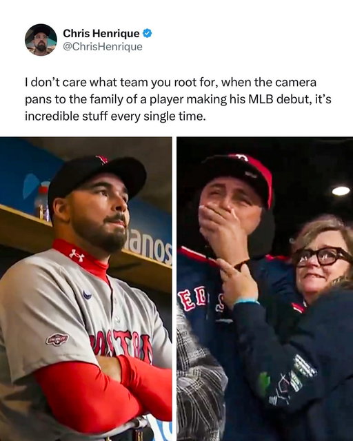 WHOLESOME: Alec Gamboa’s family got emotional in the stands as they watched the 29-year-old finally make his MLB Debut ❤️👏

Gamboa was released by the Dodgers one year ago after spending six years in their minor league system. After a brief stint in the KBO, the Red Sox signed Gamboa to a deal in December — five months later, the 29-year-old finally received his call-up to the big leagues! 🙌

In an emotional debut in front of family and friends, Gamboa tossed a scoreless 9th inning, picked up his first two career strikeouts, and secured the win for Boston. After the game, the MLB Debut patch was removed from his jersey will be placed inside a 1-of-1 trading card.👀