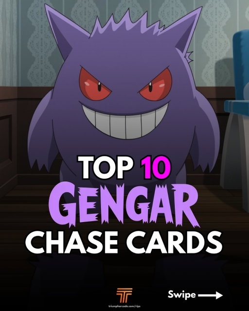 Top 10 Gengar chase cards, because one spooky purple menace was never enough 👻😈

From vintage holos to modern heavy-hitters, Gengar has built one of the strongest chase card line-ups in the hobby.

Which Gengar is your favorite? 💜

*values shown are referenced directly from PriceCharting to provide a baseline. Please keep in mind that for ultra-rare cards with low transaction volume, these site averages are lagging indicators and may not yet reflect the most recent record-breaking auction results or current market spikes 📈
#pokemontradingcards #pokemontcg #gengar