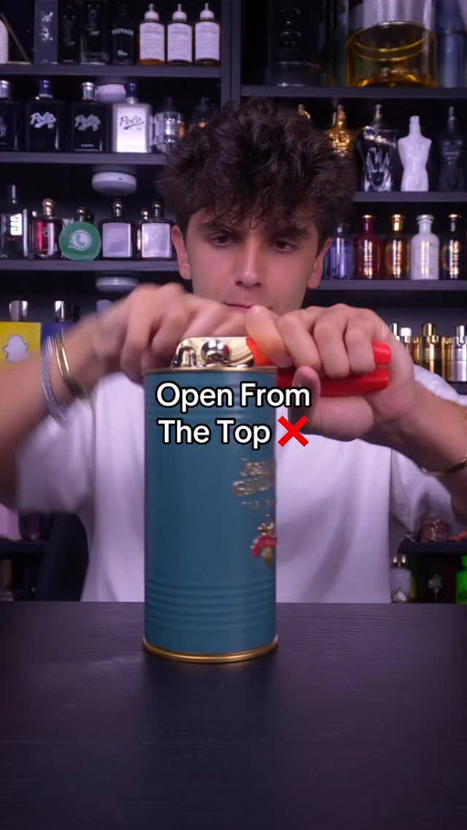 The Correct Way To Open a JPG Fragrance Can ✅ #fragrance #cologne #perfume #jpg #jeanpaulgaultier