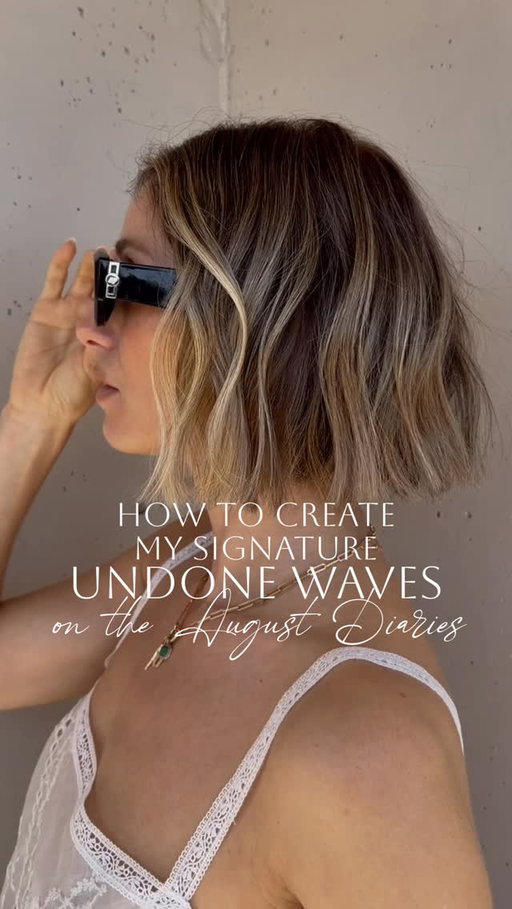 How to create my signature undone waves on @theaugustdiaries 🤍

Here’s a little look at how I create that soft, lived-in texture on my girl Jill 🤍. After smoothing the hair, I section everything out and go in with a 1.25” @ghdhairpro curling iron. 
The key is keeping it loose so just a subtle bend through the mid-lengths while leaving the ends out, and alternating directions for that natural movement.💪🏻
I also stay about 2 inches away from the root to avoid too much volume and keep the finish feeling modern and undone. It’s all about that soft, effortless finish that looks like you didn’t try too hard.🤍

To finish, I go back in with the blow dryer to smooth out the ends just a little more, then add my favourite dry texture spray for that extra effortless, lived-in feel.✨

Tip: Adding @philocalyhair k-tip extensions will insure this look to hold all day long ✨ specially on finer hair! 
We used my signature shade Golden Glow from my CW Collection ✨

Drop more questions below 👇🏻