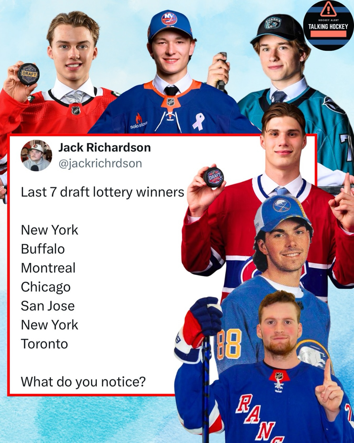 Is the draft lottery rigged?

IB @jackrichrdson 

Check out our story for more analysis!

For more like this follow @talkinghockey