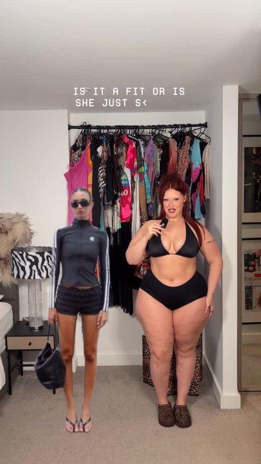Is it a fit or is she just skinny? 🤷‍♀️💋