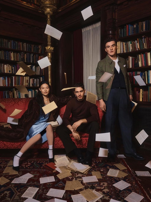 A fun one with the cast of Young Sherlock for @primevideo!