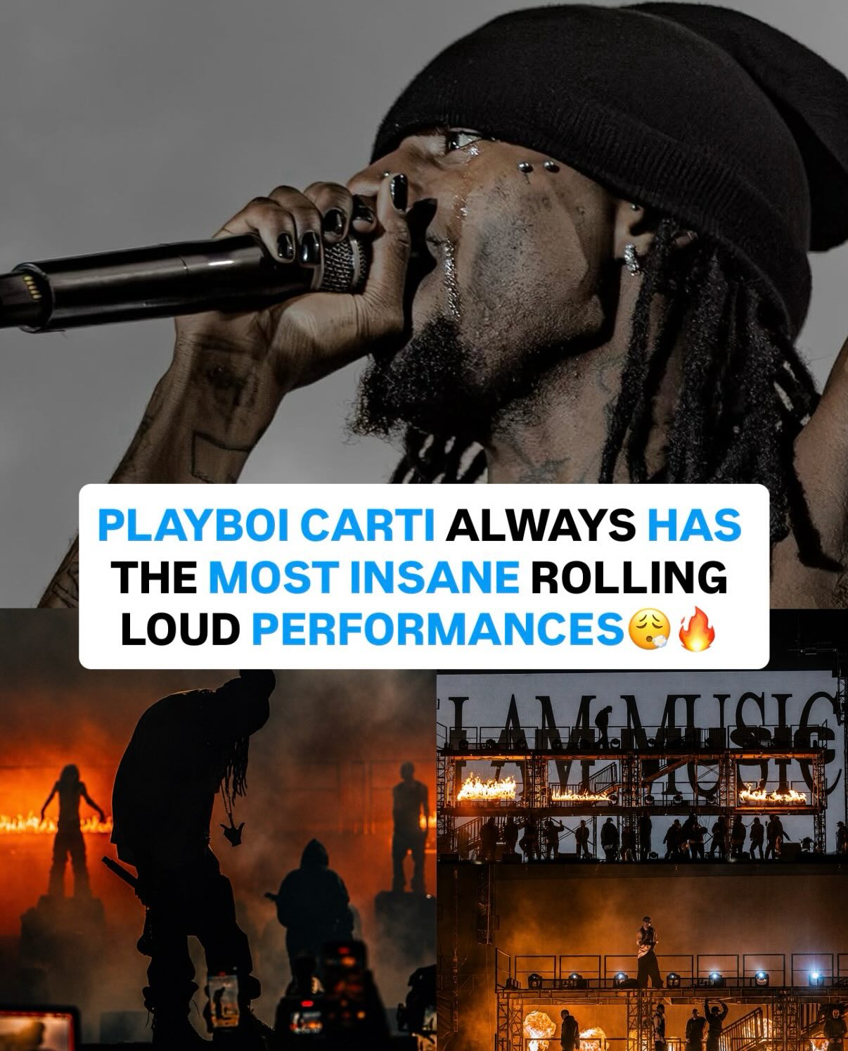 Playboi Carti always has the most insane Rolling Loud performances😤🔥

Do you think Playboi Carti is the best Rolling Loud headliner of all-time?